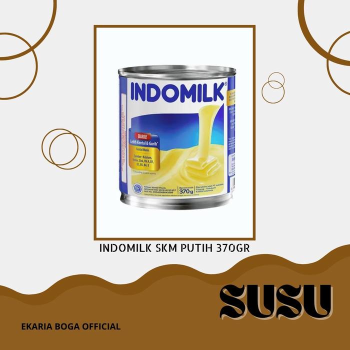 Gambar SUSU | CAIR | INDOMILK KRIMER KENTAL MANIS | INDOMILK SKM 370GR - Putih dari EkariaBoga undefined Tokopedia