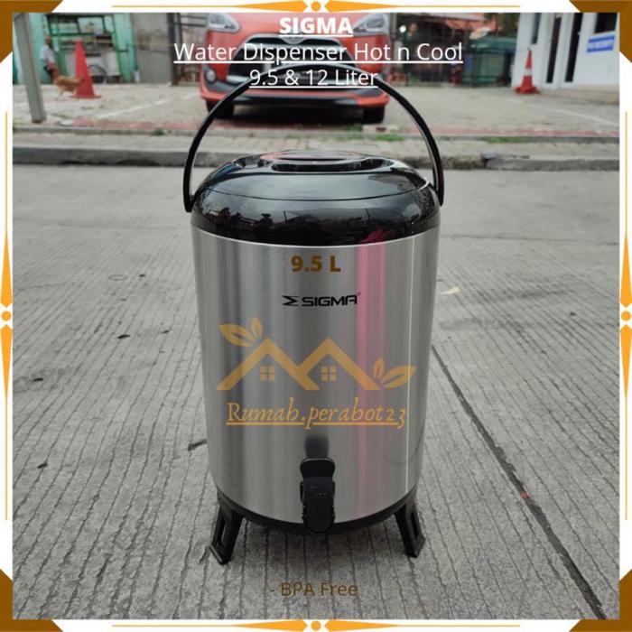Gambar Sigma Termos Dispenser Water Jug Air Panas Dingin 9,5-12-14 Liter - Sigma 9,5  dari Syafajaya12 undefined Tokopedia