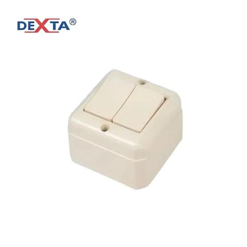 Gambar IB OB SAKLAR STOP DOUBLE TUNGGAL ENGKEL SERI TANAM TEMPEL MURAH DEXTA - OB SERI DX dari JayaBersamaELc undefined Tokopedia