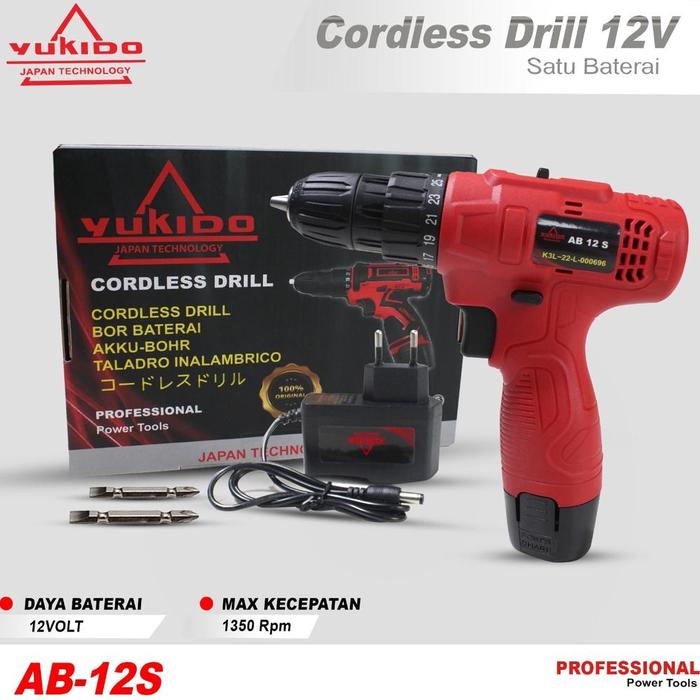 Gambar bor cas murah 2 baterai/bor charger/Mesin Bor Listrik Cordless Drill Set Drill Machine Cordless Battery Electric Drill Power Tool Drill/Cordless Screwdriver Aotuo Bor Cordless Power Drills Kit Electric Screwdriver 12V (2 baterai, 1 pengisi daya）bor ces - YUKIDO 12S dari Selang Store28 undefined 4 Tokopedia