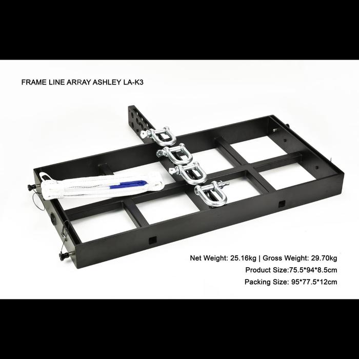 Gambar Speaker Line Array Pasif Ashley LA K3 Harga 1pcs / FLYBAR LA K3 Ashley Harga 1pcs ORIGINAL GARANSI RESMI Ashley - Frame LAK3 dari Rezeki Makmur 8 undefined Tokopedia