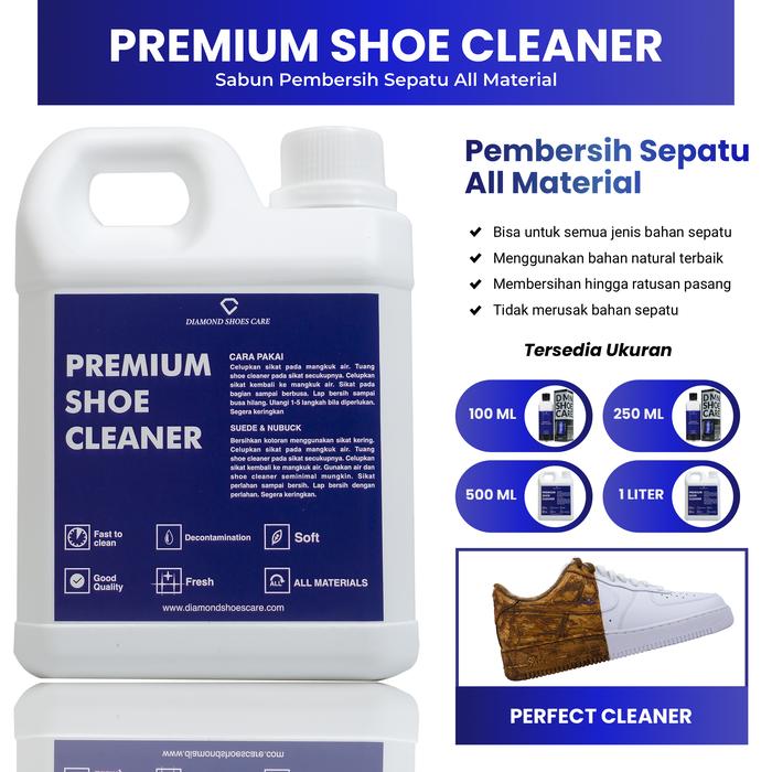 Promo Premium Shoe Cleaner 500ml - Sabun Sepatu Pembersih Sepatu Shoes ...