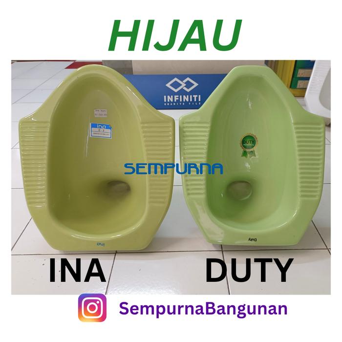 Gambar Kloset closet jongkok INA Toto American Standard Trilliun Duty - Hijau, Toto dari SempurnaBangunan undefined Tokopedia