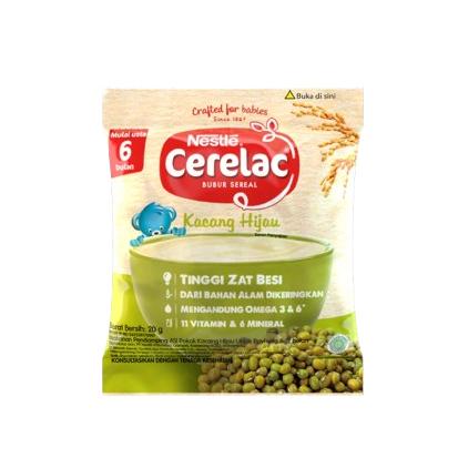 Gambar CERELAC BUBUR BAYI INSTAN RASA KACANG HIJAU/BERAS MERAH 8x20gr (1 Renceng) - KACANG HIJAU dari BckStationary undefined Tokopedia