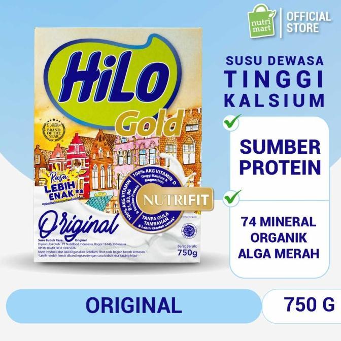 Gambar HiLo Gold Original (Plain) 750gr - Susu Tinggi Kalsium dari rianolsopq undefined Tokopedia
