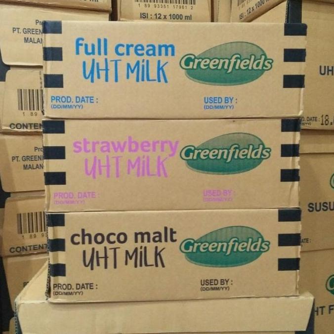 Gambar Susu Greenfields UHT 200 ml greenfield 200ml full cream coklat surabay - Tawar dari rianolsopq undefined Tokopedia