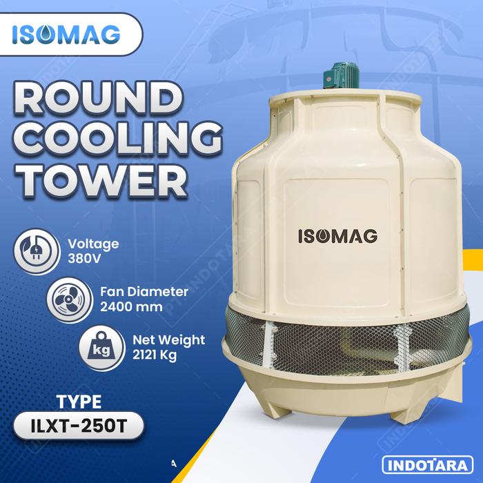 Gambar Industrial Round Cooling Tower - Menara Pendingin Air Isomag ILXT-250T dari PT. Indotara Persada undefined Tokopedia