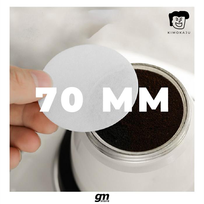Gambar MOKAPOT Paper Filter MOKA POT 3 CUP 6 CUP 51mm 58mm Kertas Saringan - 70mm dari gagalmiskinstore undefined Tokopedia