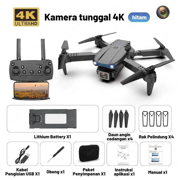Gambar E99 PRO Drone Mini Drone Murah Dengan Kamera HD Foldable Quadcopter Drone WIFI FPV Lipat Profesional RC - e99pro-hitam dari larismanisterusya undefined Tokopedia