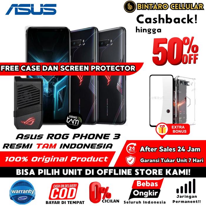 (TAM) ASUS ROG PHONE 5G 128GB/256GB/512GB GARANSI RESMI INDONESIA Unit  Only, 8/128GB