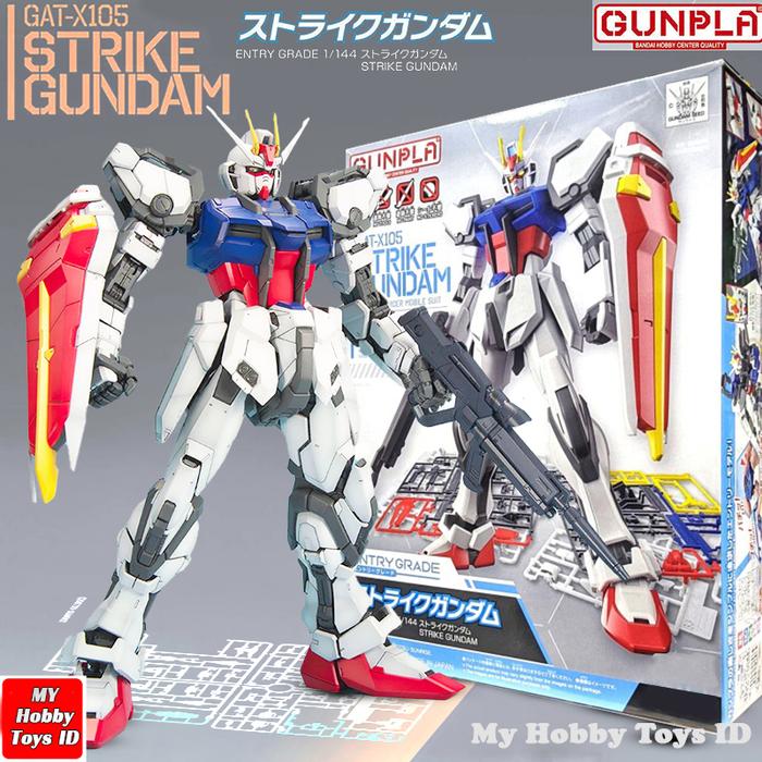 Gambar Action Figure Anime Robot Gundam Gunpla X-105 Model KIT MIB Strike Gundam Entry Not Bandai dari My Hobby Toys ID undefined Tokopedia