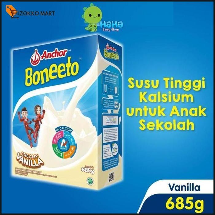 Gambar Boneeto Susu Bubuk Anak Sekolah Creamy Vanilla/ Coklat 685g - Nutrisi Pertumbuhan Anak untuk Daya Pikir dan Tubuh Aktif - Vanilla dari Zokko Mart undefined Tokopedia