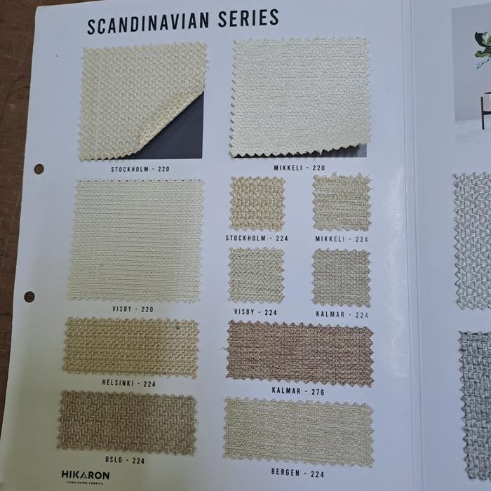 Gambar HIKARON SCANDINAVIA SERIES:  Kain Hikaron Bahan Sofa Furniture / Kain Kannvas - CANTUMKAN NOTE dari ASIA SOFA SHOP undefined Tokopedia