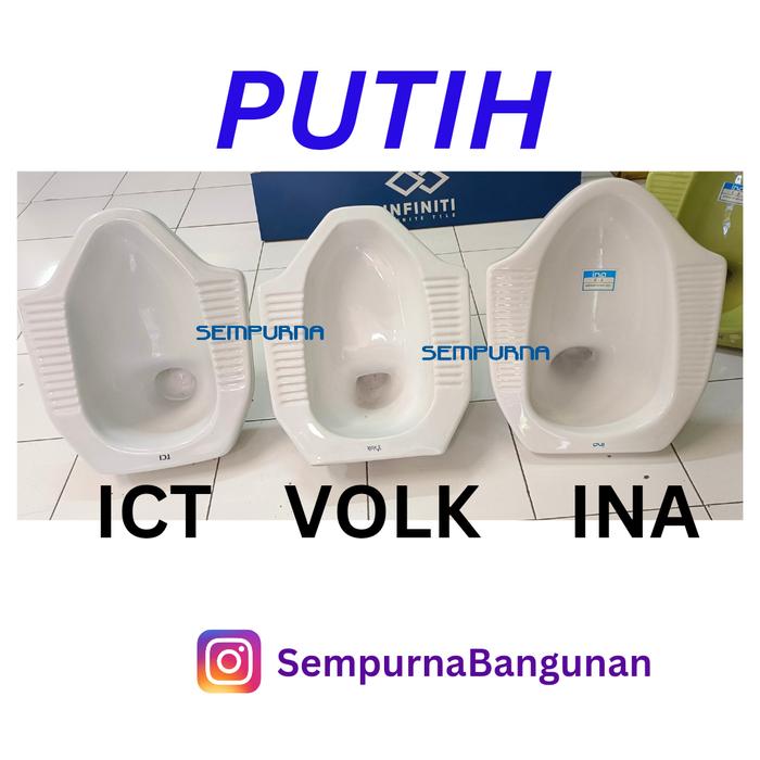 Gambar Kloset closet jongkok INA Toto American Standard Trilliun Duty - Putih, Toto dari SempurnaBangunan undefined Tokopedia