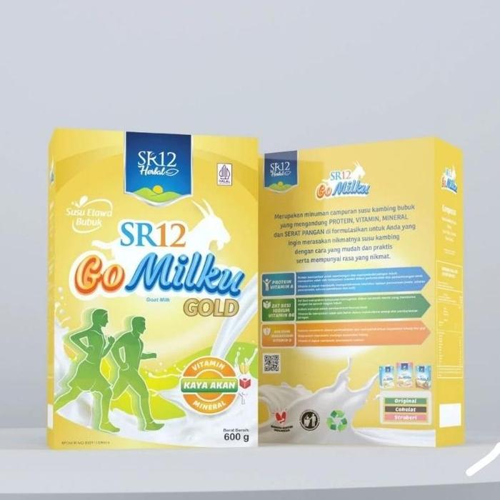Gambar GO MILKU GOLD SR12 SUSU KAMBING ETAWA PLUS HERBAL UNTUK MENGATASI OSTEOPOROSIS - 600 Gr dari hendar_store undefined Tokopedia