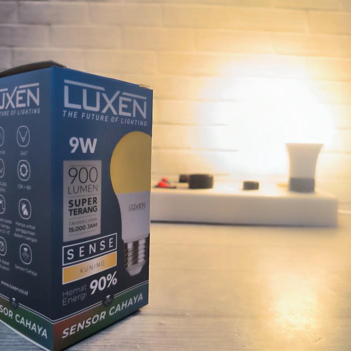 Gambar LUXEN SENSE 9W LAMPU LED LIGHT SENSOR CAHAYA KUNING / PUTIH BERGARANSI - KUNING WW 3000K dari PDFelektrik undefined Tokopedia