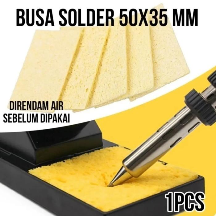 Gambar Spon Busa Pembersih Mata Solder Tip Cleaner Sponge Foam Soldering - 50x35mm dari SelZAstore undefined Tokopedia