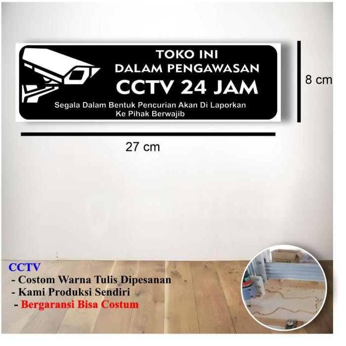 Gambar SIGN BORD CCTV akrilic / Rambu CCTV / Area Diawasi CCTV - CCTV 1 dari tokoningning undefined Tokopedia