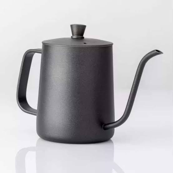 Gambar Gooseneck teko leher angsa teko kopi teko air panas teko v60 stainless manual brew 350ml - Hitam dari coffee pay undefined Tokopedia