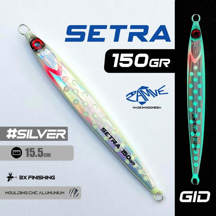 Gambar Metal Jig Polkadot Zamve Setra 150Gr Metal Jig 150Gr Metal Jig 150Gram - Silver dari Sagara Pancing undefined Tokopedia