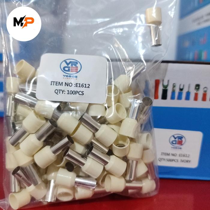 Jual FERRULES E1612 16mm Insulated SKUN KABEL Tusuk E-1612 FERULLES ...