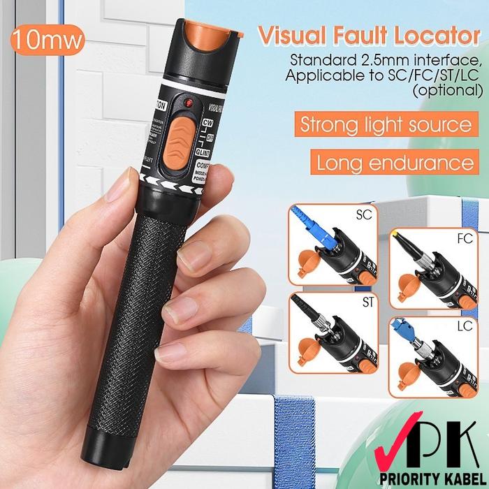 Gambar FTTH Fiber Optic Tool Kit With Fiber Cleaver -70~+6dBm Optical Power Meter 10mw VFL OPM COMPTYCO - VFL 10mW dari Priority Kabel undefined Tokopedia