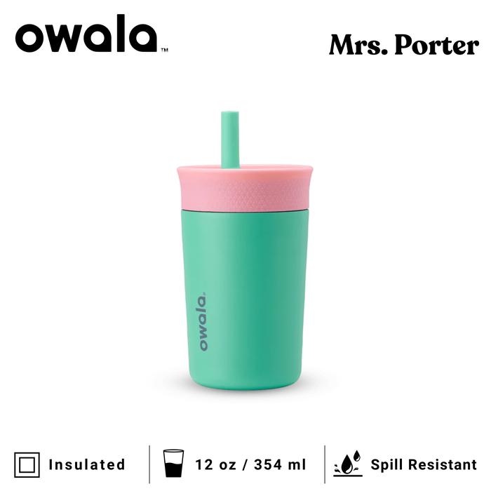 Gambar Owala Kids' 12oz (354ml) Insulated Stainless Steel Tumbler - Reel Cool Fish dari Mrs. Porter undefined Tokopedia