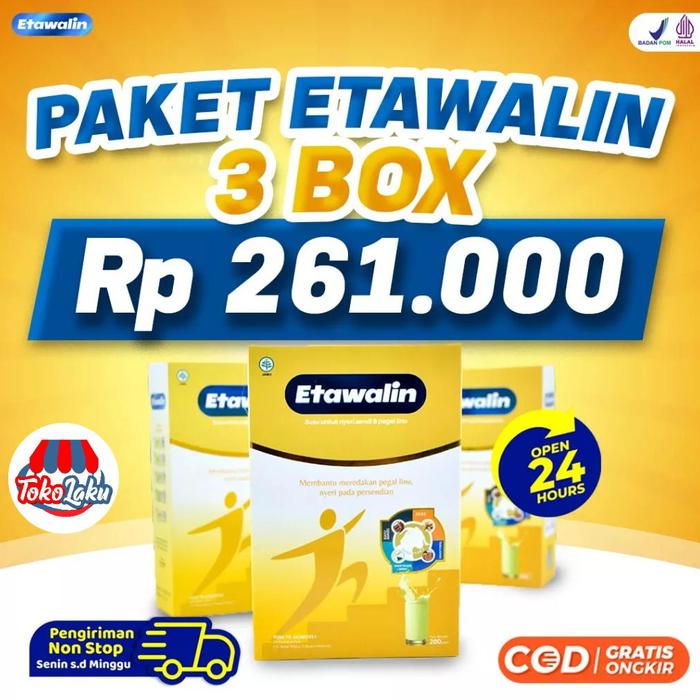 Gambar Etawalin Paket 3 Box – Susu Etawa Tingkatkan Kepadatan & Kesehatan dari OLAHSUSU undefined Tokopedia