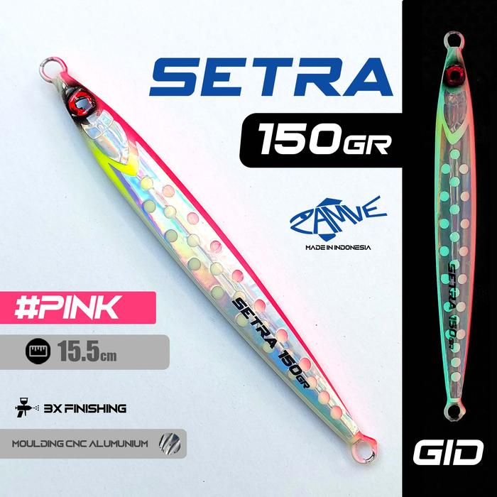 Gambar Metal Jig Polkadot Zamve Setra 150Gr Metal Jig 150Gr Metal Jig 150Gram - Pink dari Sagara Pancing undefined Tokopedia
