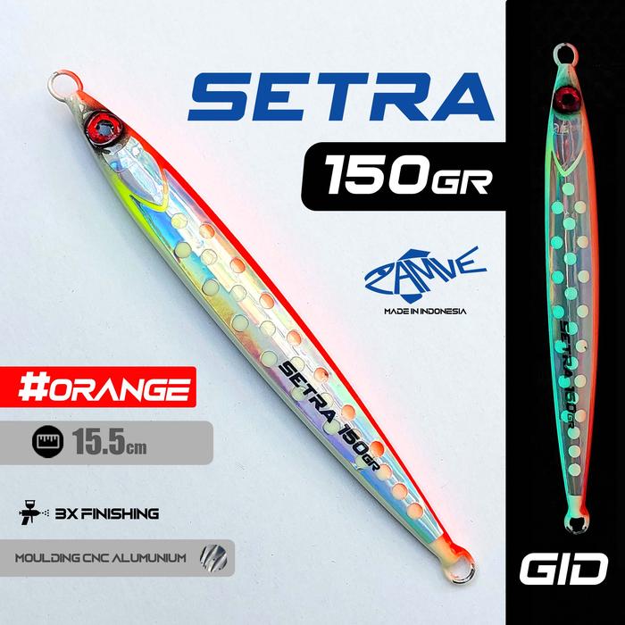 Gambar Metal Jig Polkadot Zamve Setra 150Gr Metal Jig 150Gr Metal Jig 150Gram - Orange dari Sagara Pancing undefined Tokopedia