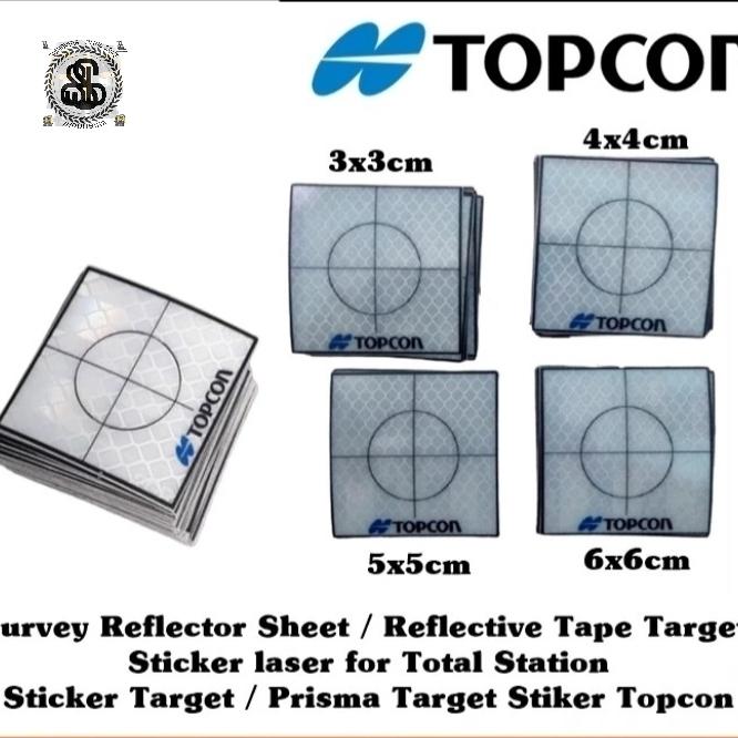 Gambar Reflector Sheet Reflective Tape Prisma Target Topcon 4x4cm dari Geometris Survey undefined Tokopedia