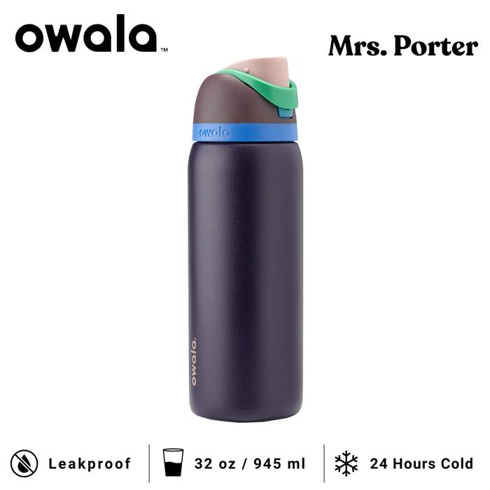 Gambar Owala FreeSip 32-Ounce (945ml) Insulated Stainless-Steel Water Bottle - Night Safari dari Mrs. Porter undefined Tokopedia
