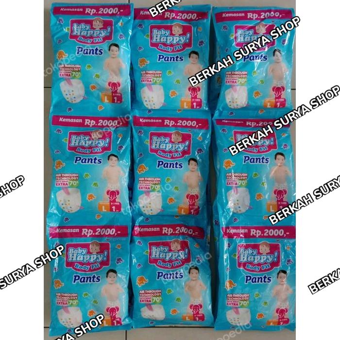Gambar Baby Happy Renceng  Sachet 1 renceng isi 6 sachet 1pcs Baby Happy pamp dari ALIFA MART99 undefined Tokopedia