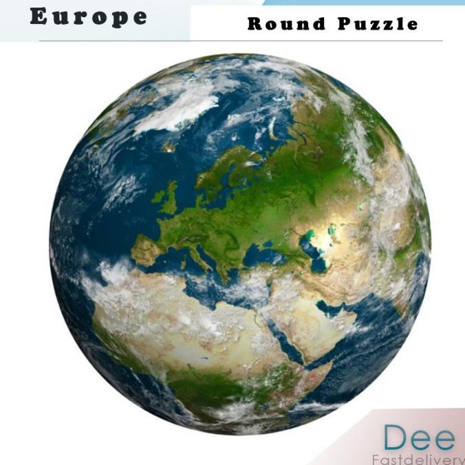 Gambar KYL-37 Round Puzzle - Jigsaw Puzzles 1000 Pieces berkualitas - Europe dari keylandraputra undefined Tokopedia