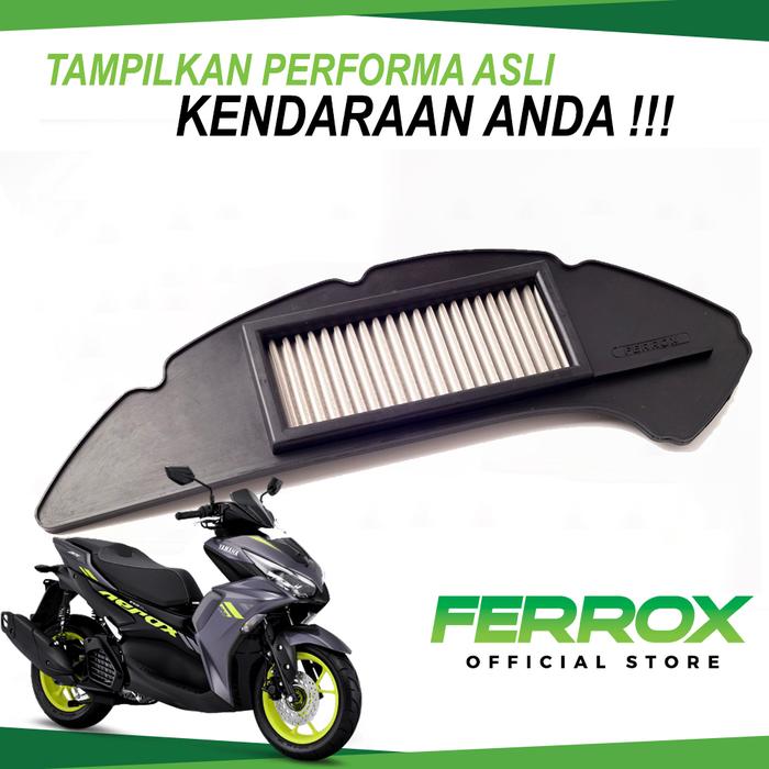 Gambar Ferrox Filter Udara Mesin Motor Yamaha New Nmax Turbo New Nmax Connected New Aerox Alpha New Lexi 155 - New Aerox 155 dari FERROX undefined Tokopedia