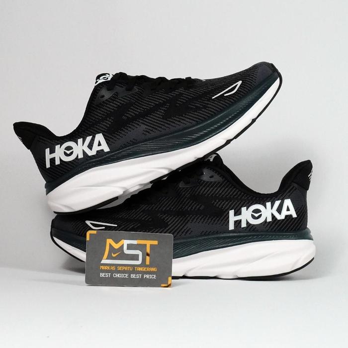 Jual Sepatu Hoka One One Hoka Clifton Wide Black Core Black