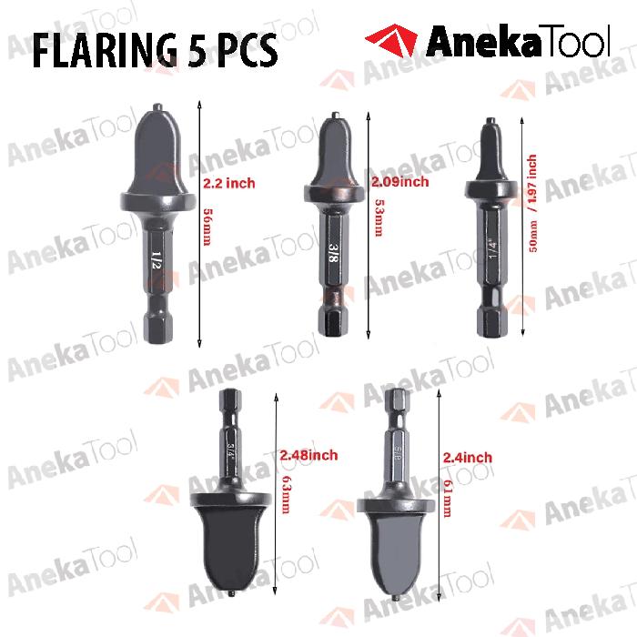 Gambar Alat Perbesar Pipa Tube Expander Pipe Expander Kuningan Tembaga 6 Pcs - Flaring 5 Pcs dari AnekaTool undefined Tokopedia