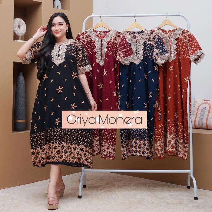 Gambar Daster Arab Renda Motif Janda Bolong - Daster Arab Rayon Premium - Mahadewi, Hitam dari Monera Mukena undefined Tokopedia