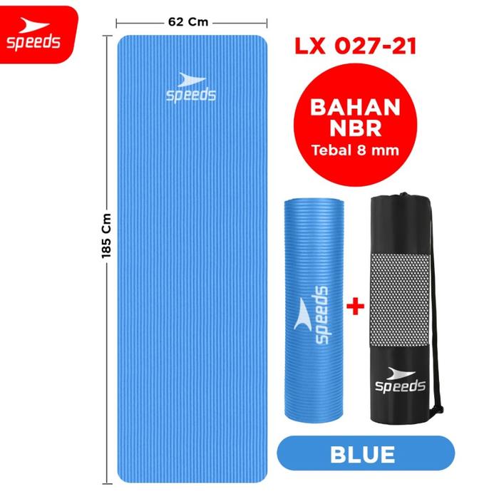Gambar Speeds LX 027-21 8mm Yoga Mat Matras Yoga Senam Lantai - Plus Tas - PLUS TAS dari MANTHUL Accesories undefined Tokopedia