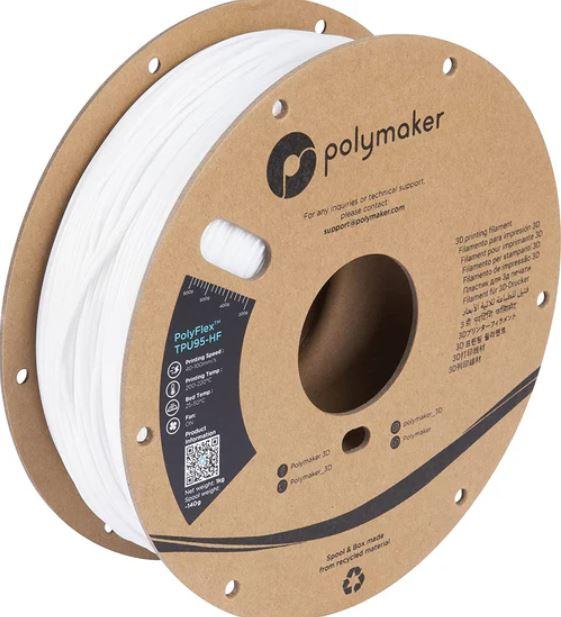 Gambar Filament Polymaker - PolyFlex TPU95-HF 1.75 mm 1 KG 3D Printer - Putih dari FILAMENT3D undefined Tokopedia