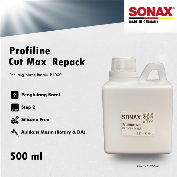 Gambar Sonax Profiline CutMax 6/4 Repack Compound Penghilang Goresan & Bekas Amplas - 500ML dari Aki Murah Jakarta undefined Tokopedia