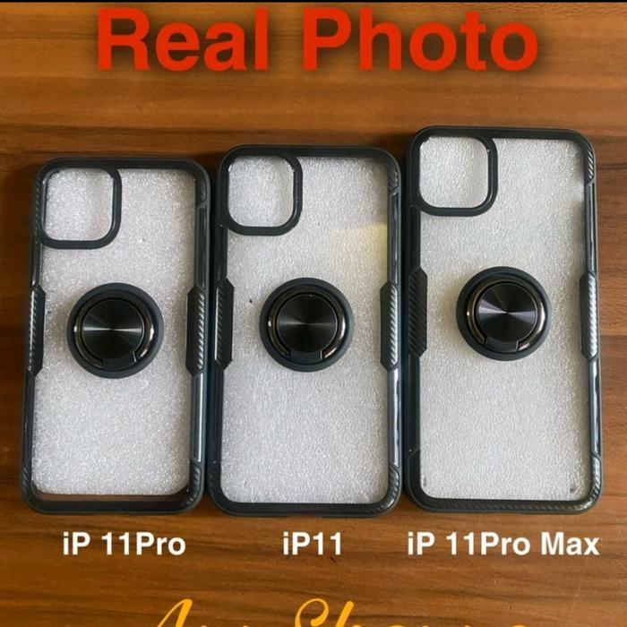 Gambar iPhone Case Dot Bracket Kickstand Ring TPU Phone Cover iPhone Casing - iP 11 Pro Max dari DKD Shop78 undefined Tokopedia