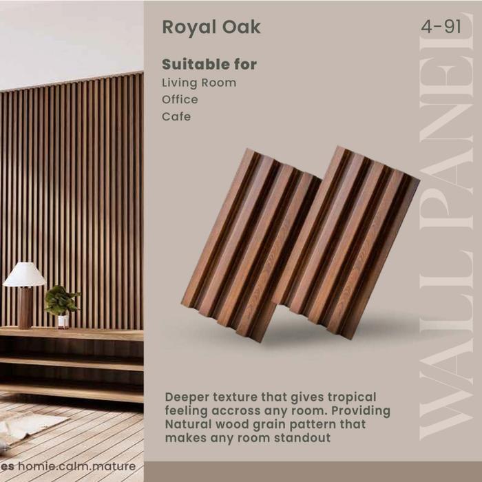 Gambar WPC Wall Panel ARTHA dinding 2.95 x 16 cm | Kisi Kisi Wallpanel Indoor - ROYAL OAK dari KARYA PEKANBARU undefined Tokopedia