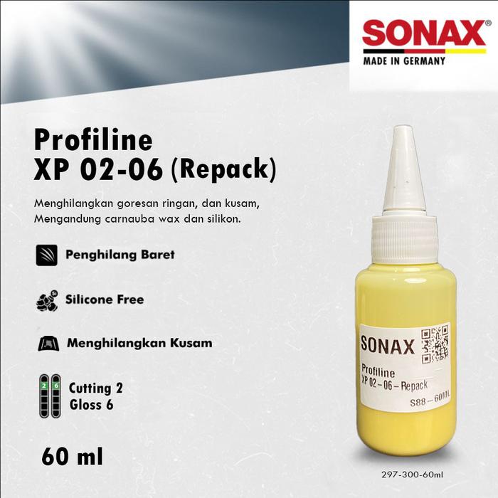 Gambar Sonax Profiline XP 02-06 Repack Express Polish Kompon Penghilang Baret Ringan - 60ML dari Aki Murah Jakarta undefined Tokopedia