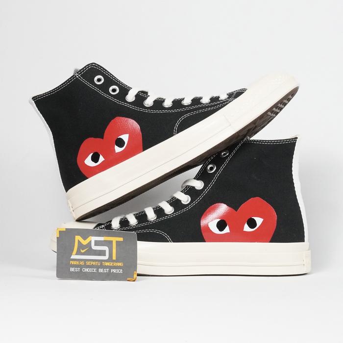Sepatu Converse Chuck Taylor All Star Cdg Play Jual OBRAL SEPATU