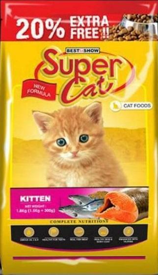 Gambar Supercat Dry Kitten 1.8kg - Makanan Kering Kucing 1.8kg - beli 1 dari Petto Store undefined Tokopedia