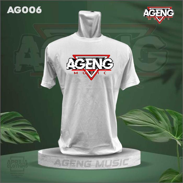 Gambar KAOS KOPLO AGENG MUSIC | DANGDUT KOPLO  | KAOS DANGDUT KOPLO | KAOS KY AGENG MUSIC | APRILIA CLOTHING - PUTIH AG006, S dari APRILIA CLOTHING undefined Tokopedia