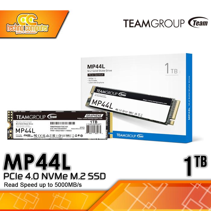Gambar SSD TEAM MP44L M.2 NVMe 2280 PCIe Gen4 x4 - 1TB dari Techno Computer Bali undefined Tokopedia