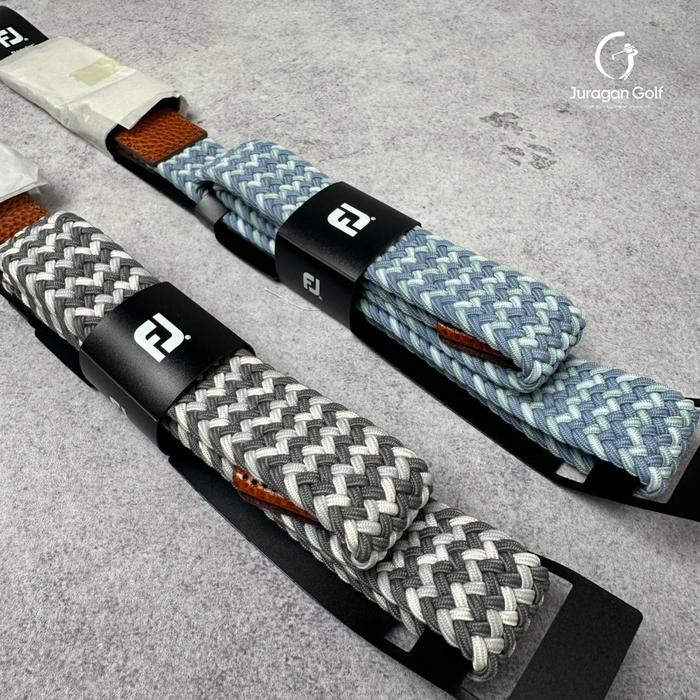 Grey Footjoy Belts FOOTJOY BRAIDED GOLF BELT 69543
