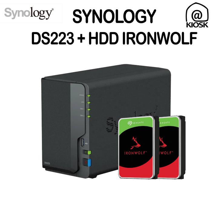 Promo Synology DS223 / Diskstation 2 Bay NAS Server / Paket HDD SSD ...